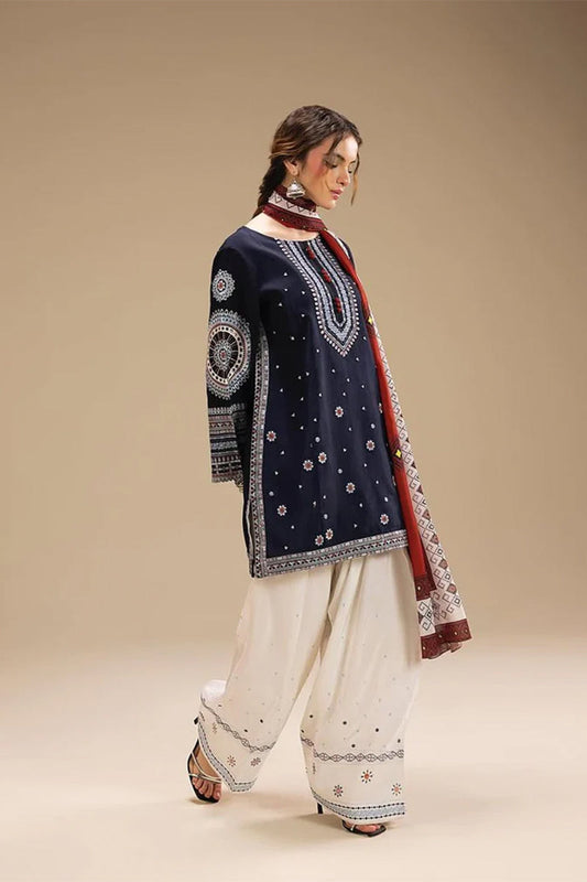 JAZMIN - 3PC DHANAK EMBROIDERED AP-W167