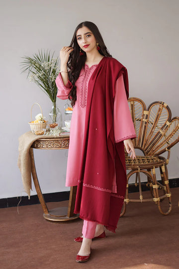 AISLING - 3PC DHANAK EMBROIDERED AP-W161
