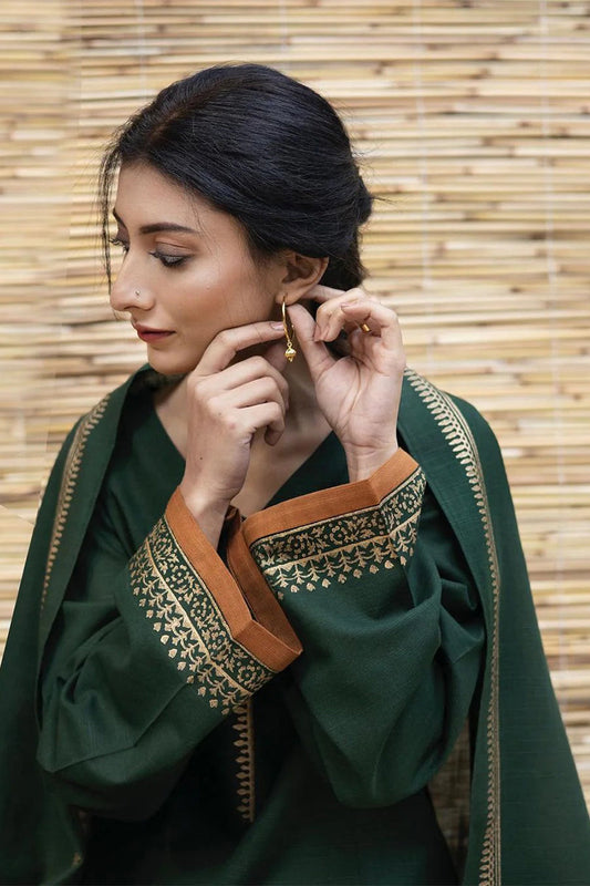 AISLING - 3PC DHANAK EMBROIDERED AP-W15