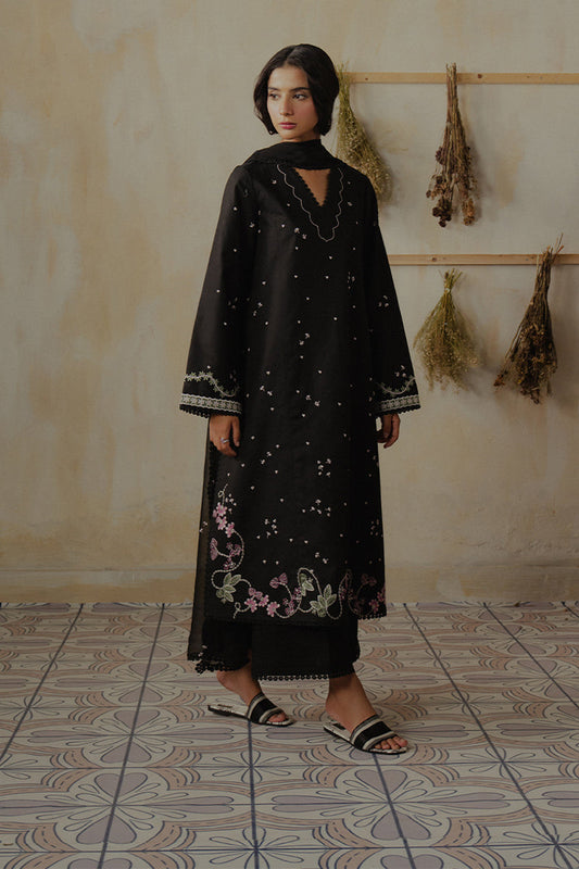 ZIVA - 3PC DHANAK EMBROIDERED AP-W203