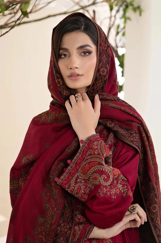 MARIA B -3PC DHANAK EMBRIODERED AP-W100