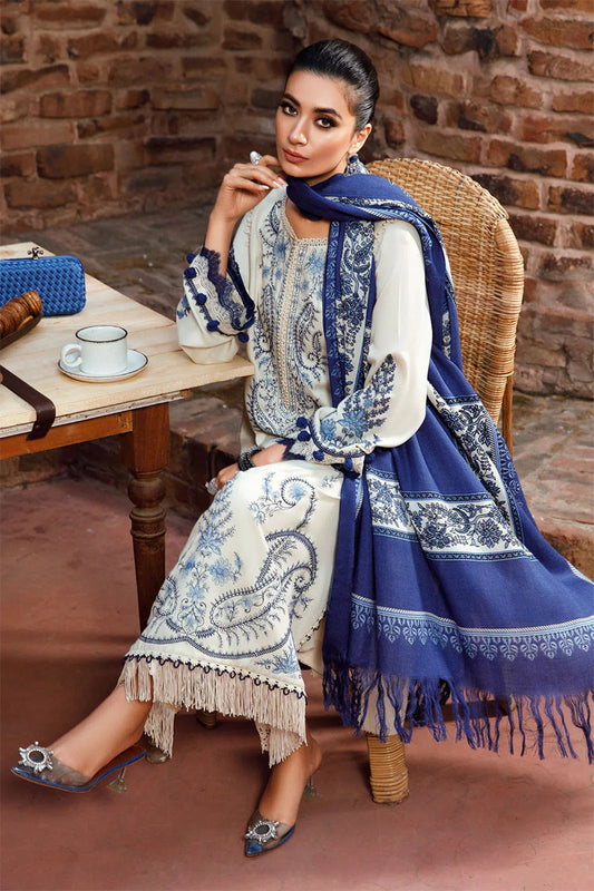 MARIA B - 3PC DHANAK EMBROIDERED AP-W174A