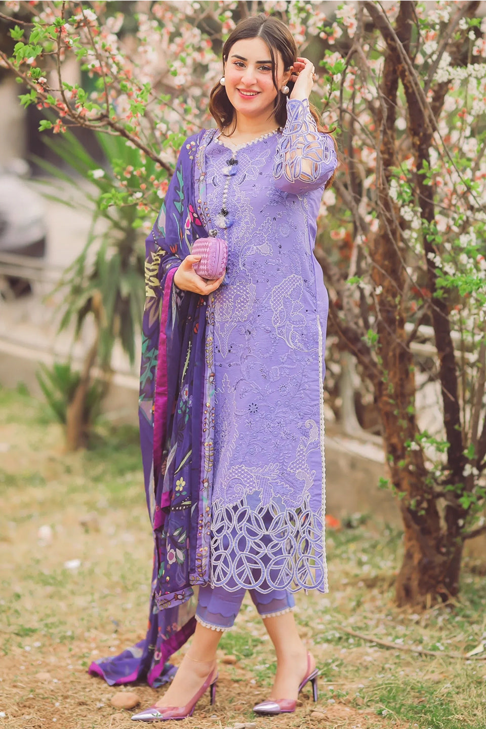 MUSHQ - 3PC LAWN EMBROIDERED AP-S94