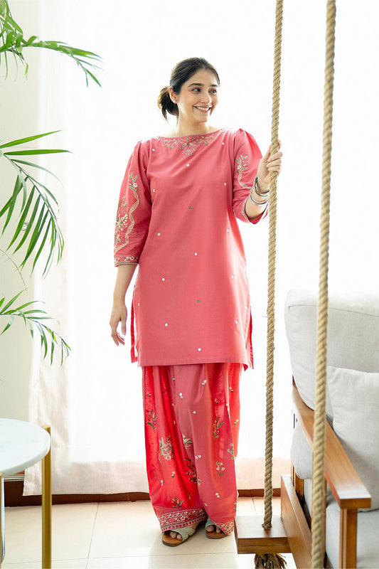 URGE - 2PC DHANAK EMBROIDERED AP-W207