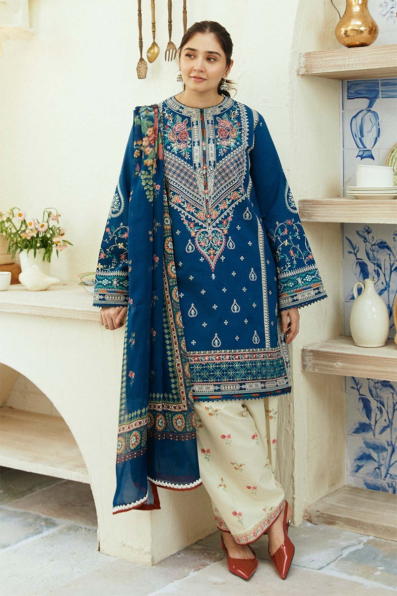 ZARA SHAH JAHAN - 3PC LAWN EMBROIDERED AP-S131
