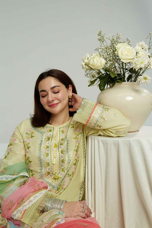 ZARA SHAH JAHAN - 3PC LAWN EMBROIDERED AP-S117